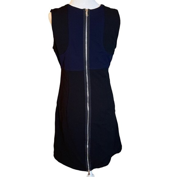 KF/KaufmanFranco Collective Colorblock Sleeveless Dress in Navy & Black 8 Womens - Picture 7 of 11